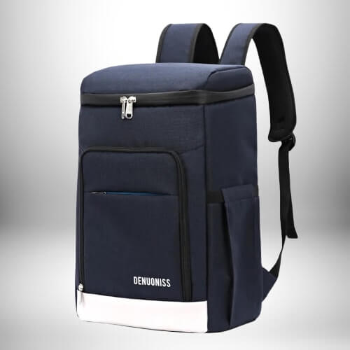Sac à dos isotherme bleu avec le mot ""