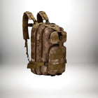 Un sac à dos de camouflage kaki robuste, probablement un sac infirmier, avec de nombreuses poches et sangles. — vue 5