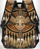 Image d'un sac a dos ethnique avec un design d'aigle, de plumes et d'ornements. — vue 4