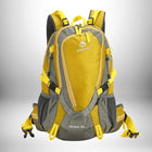 Sac à dos de randonnée jaune et gris avec la marque ""JUNGLE KING"" et l'inscription ""HIKING 30L"" ".
— vue 8