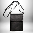 sac bandoulière cuir noir homme — vue 8