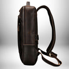 Sac à dos homme en cuir Crazy Horse - Un style vintage pour un confort moderne - Cornershop® | Sacs à Dos pour Homme — vue 3