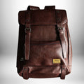 Sac à dos en cuir marron pour homme - Élégance et praticité