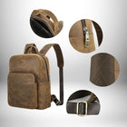Sac à Dos Cuir Vintage Homme - Voyagez dans le Temps avec Style - Cornershop® | Sacs à Dos pour Homme — vue 3