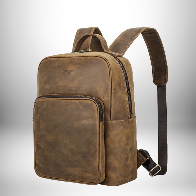 Sac en cuir souple vintage - Style rétro authentique