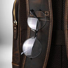 Sac à dos homme tendance en cuir Crazy Horse - L'allié idéal des explorateurs urbains - Cornershop® | Sacs à Dos pour Homme — vue 7