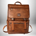 Cartable sac à dos en cuir - Design élégant professionnel