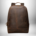 Sac à dos en cuir homme marron vintage