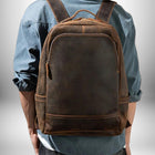Sac à dos en cuir homme marron vintage - Cornershop® | Sacs à Dos pour Homme — vue 6
