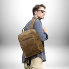 Sac à Dos Cuir Vintage Homme - Voyagez dans le Temps avec Style - Cornershop® | Sacs à Dos pour Homme — vue 8