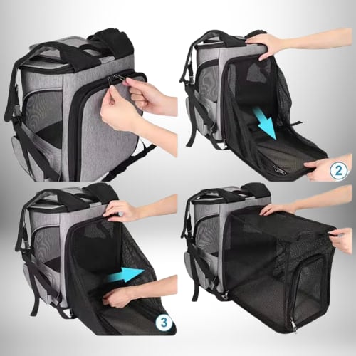Sac a dos transport chat - Confortable et sécurisé pour chats jusqu'à 6,5 kg