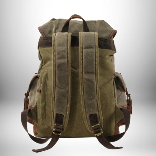Sac à Dos en Toile Homme - Style Rétro Vintage Pour Bureau et Voyage