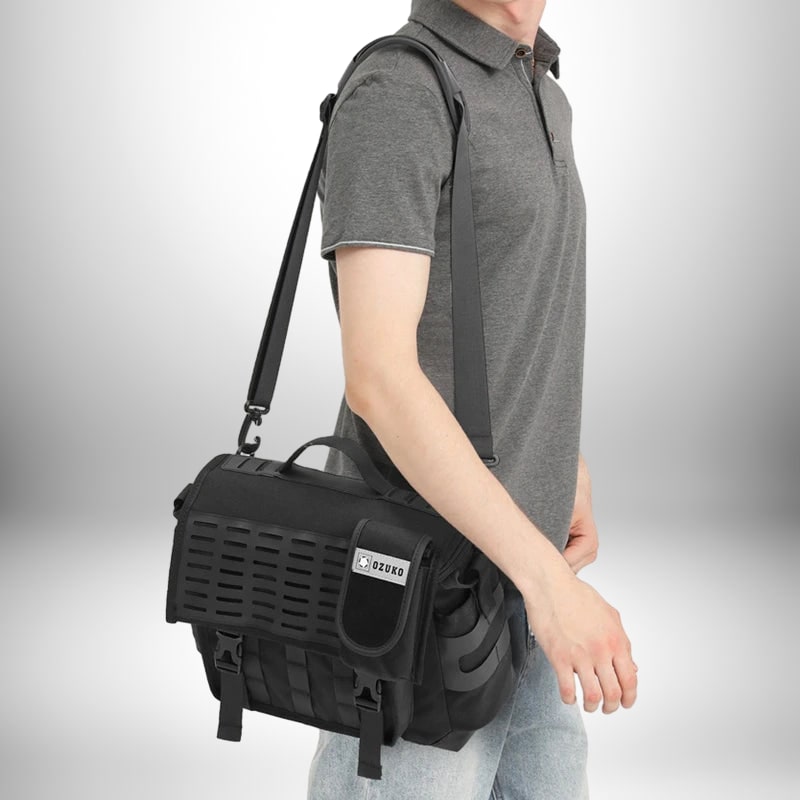 Sacoche medecin - Sac à bandoulière multifonction waterproof avec compartiments