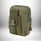 Un sac utilitaire vert armée avec une fermeture éclair et une boucle sur le devant.
 — vue 7