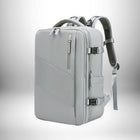 Image d'un sac à dos cabine easyjet gris, design et pratique, avec de nombreuses poches et attaches. — vue 8