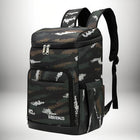 Un sac a dos thermos de couleur camouflage, avec des bretelles et plusieurs poches. — vue 3