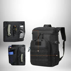 Image d'un sac a dos isotherme repas noir avec plusieurs poches et accessoires tactiques. — vue 5