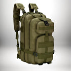 Ce sac à dos tactique vert olive, robuste et multifonctionnel, pourrait convenir comme sac infirmier, avec ses multiples poches et sangles. — vue 4