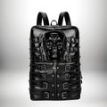 Sac à dos gothique - Style punk avec motifs crâne et détails métalliques