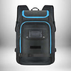 Un sac à dos snowboard noir avec des bordures bleues.
 — vue 5