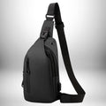Sac banane homme luxe - Bandoulière waterproof en nylon avec charge USB