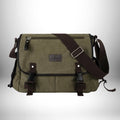 Sac bandoulière en toile homme - Rétro résistant à l'eau pour ordinateur portable 13"