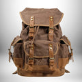 Sac à Dos en Toile Homme - Style Rétro Vintage Pour Bureau et Voyage